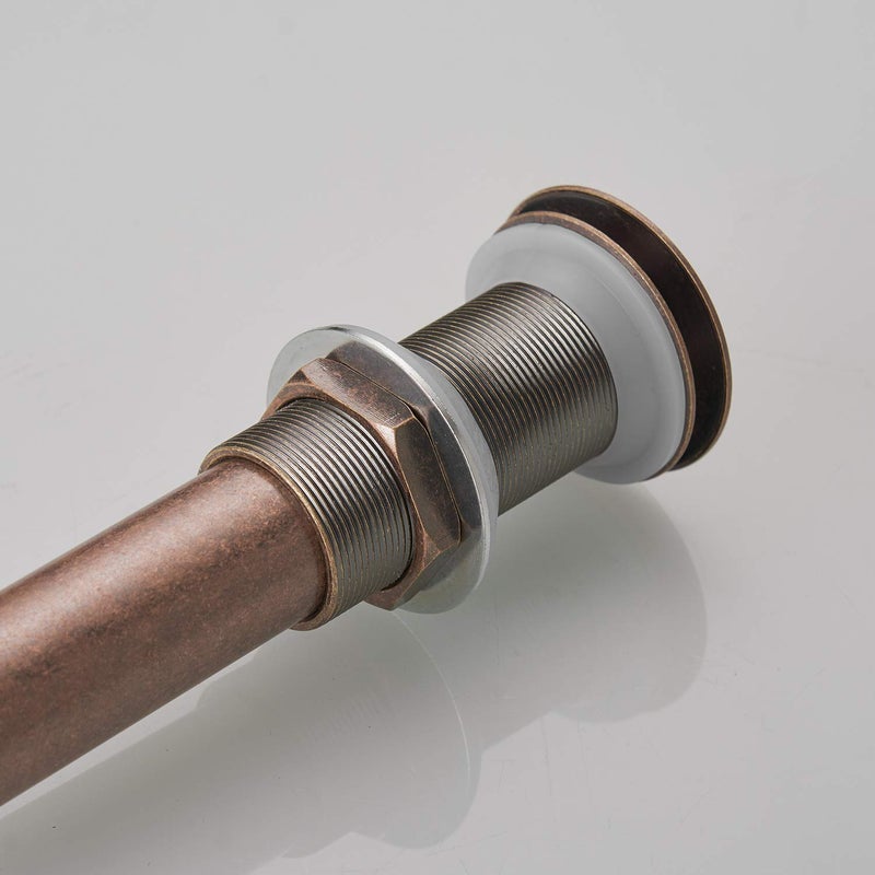 BWE صنبور حمام BWE 1 5/8" لصنبور حوض الغسيل يناسب فتحة حوض الحمام القياسية 1-1/2" إلى 1-3/4" تجميع مصفاة البوب أب بدون تدفق زائد نحاس - Image 4